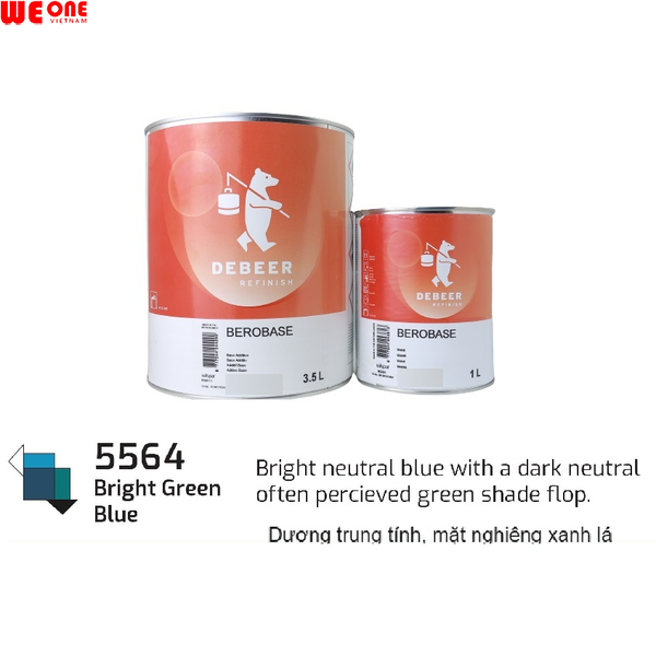 MM5564 Xanh dương ánh xanh lá