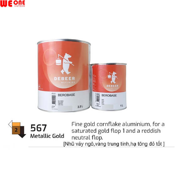 MM567 Nhũ vàng đen