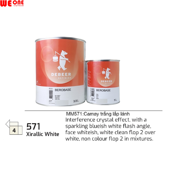 MM571 Xiralic trắng