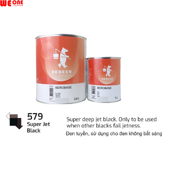 MM579 Màu đen đậm